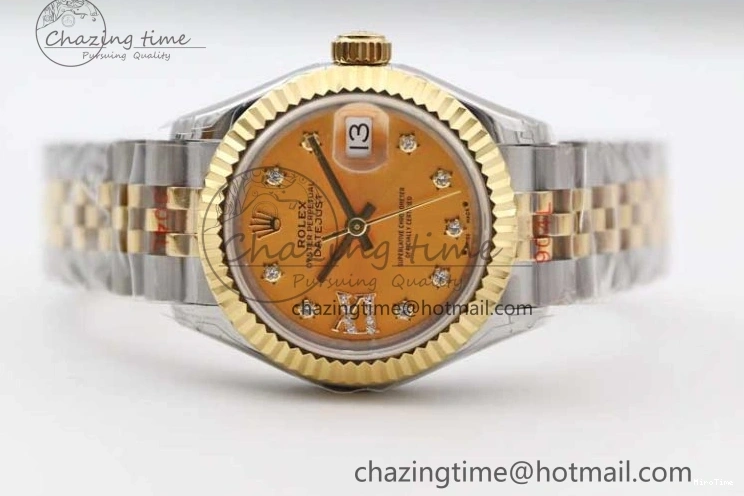 MiroTime 0420 Minimalist Datejust 28mm 279179 SS YG TWF Best Edition Gold Diamonds Markers Dial on SS YG Jubilee Bracelet NH 2141